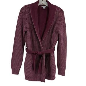 Women's Purple Cardigan Sweater